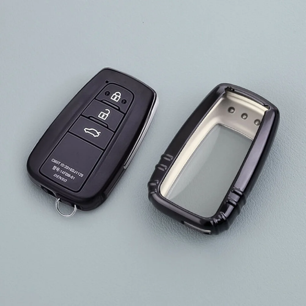 

Smart Key Case Cover Fob Holder For Toyota Camry CHR Prius Avalon RAV4 Corolla Car Accessories