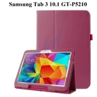 Защитный чехол-книжка из искусственной кожи, с зернистой текстурой, для Samsung Galaxy Tab 3 10,1 дюйма, P5200, P5210, P5220, GT-P5200, чехол для планшета