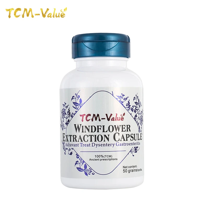 

TCM-Value Windflower Extraction Capsule, Adjuvant Treat Dysentery Gastroenteritis, Cure Dysentery gastroenteritis diarrhea,50pcs