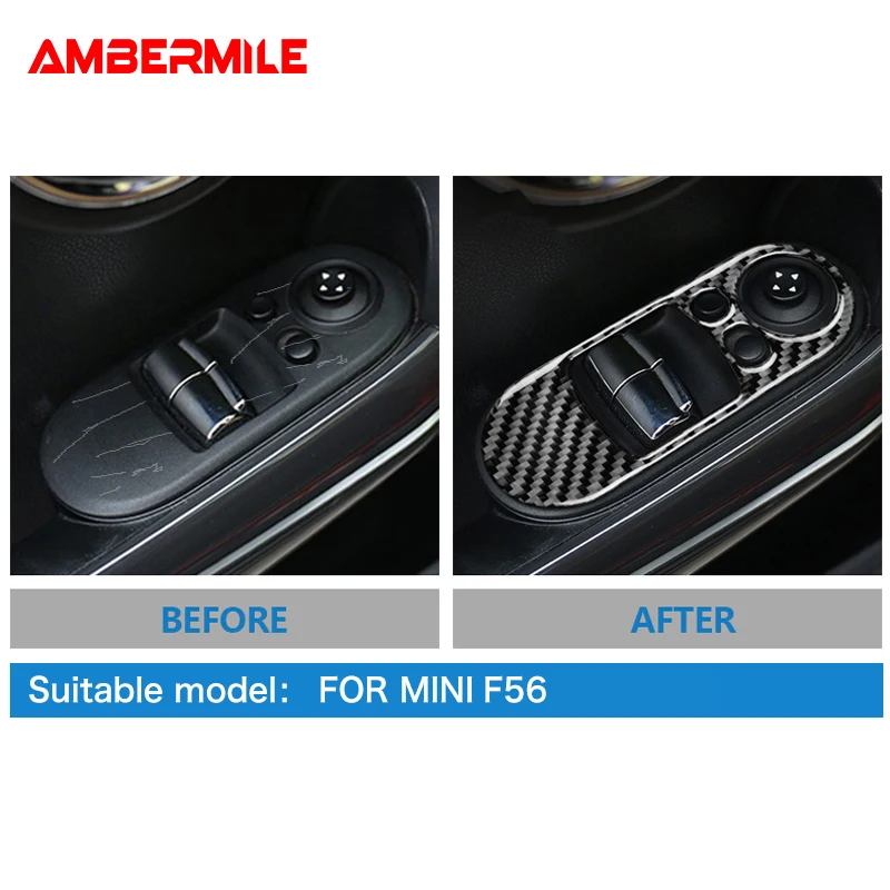 AMBERMILE углеродное волокно для Mini Cooper F56 JCW аксессуары дверей автомобиля
