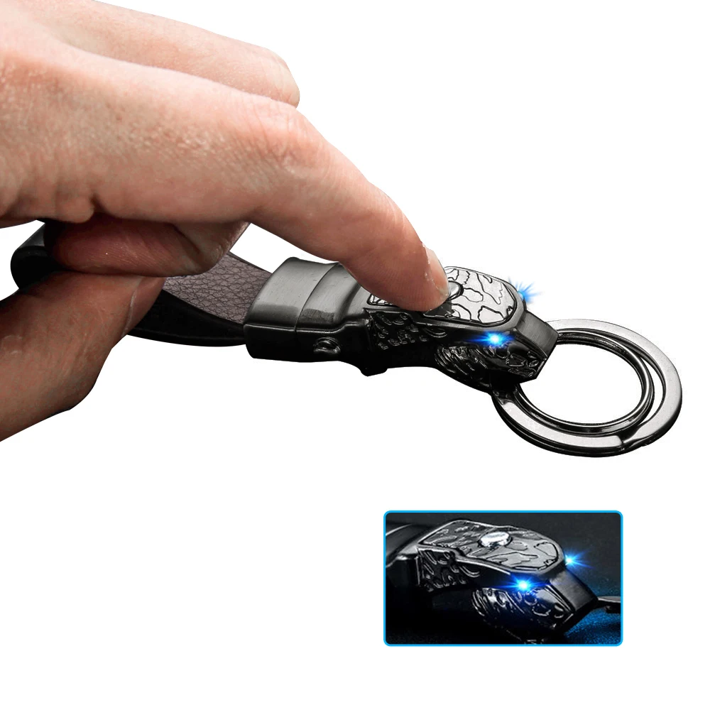 Кожаный брелок для ключей Автомобильный светильник мотоцикла Toyota Corolla Ford Jeep Honda