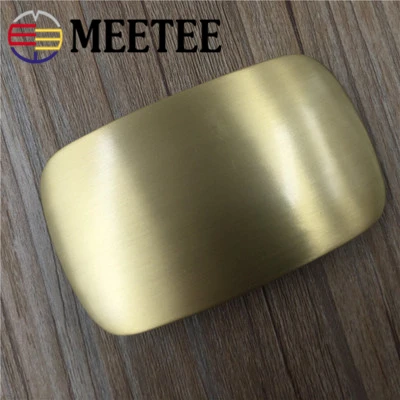 Meetee 40 мм ширина латунные пряжки пояса из чистой меди ремни головы для 38 39 мужской