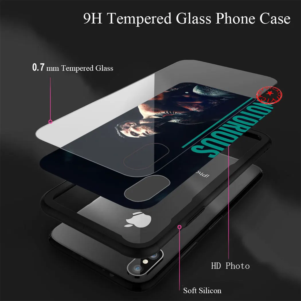 Conor McGregor Irish Fighter Custom Tempered Glass Case for iphone 5 5S SE 6 6S 7 8 Plus 11 Pro X XR XS Max Cover | Мобильные