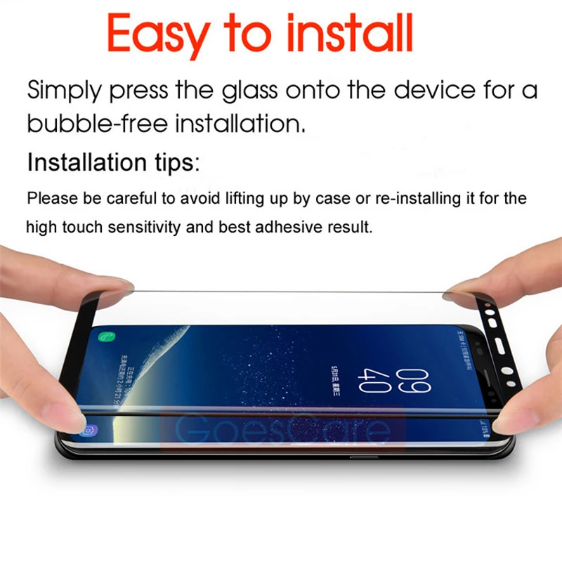 FSAW закаленное стекло для samsung Galaxy Note 8 9 S9 S8 Plus S7 Edge 5D полностью изогнутая Защитная
