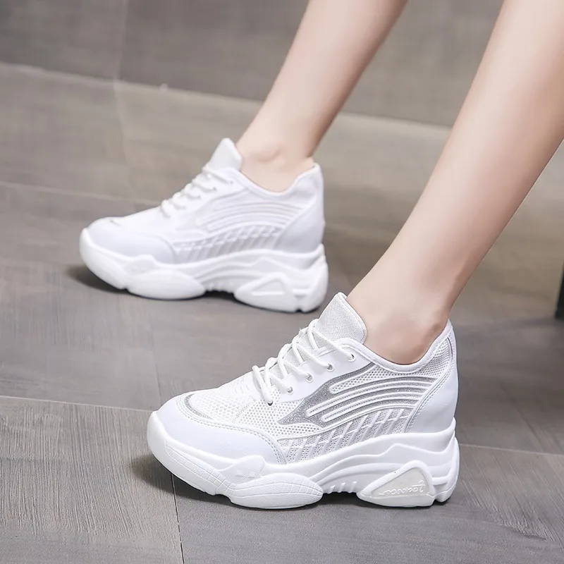 

2020 New Summer White Brand Light Women Sneakers Fashion Thick Bottom Womens Platform Sneakers Casual Shoes Zapatos De Mujer hot