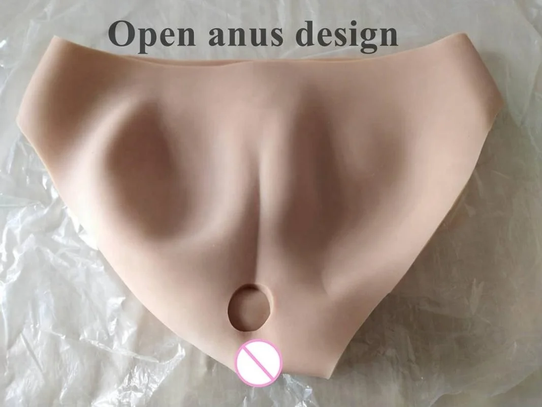 Силиконовые трусы с фальшивой вагиной для мужчин переодевающихся в женщин, трансгендеров, шимейлов и мягкими сиськами.