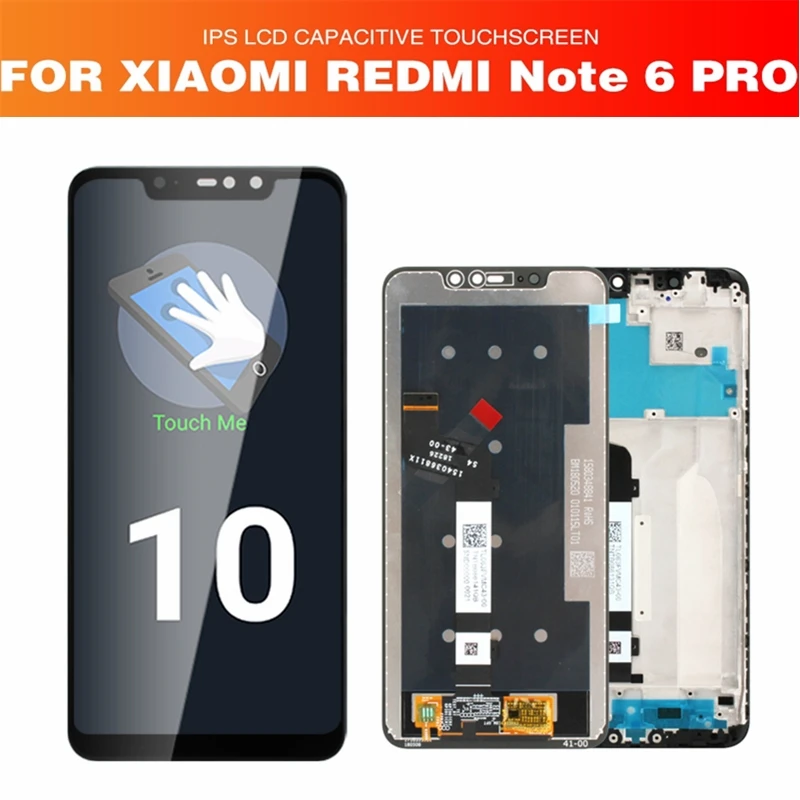 Оригинальный экран для Xiaomi Redmi Note 6 Pro ЖК дисплей клейкая лента телефона 6Pro