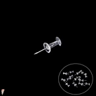 40 шт прозрачный ассорти для изготовления чертежная кнопка пробковая доска офисные школьные принадлежности канцелярские Прозрачные Пластиковые Кнопки канцелярские кнопки