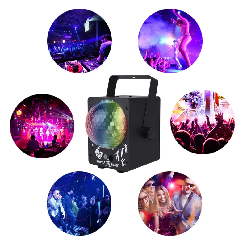 Дискотечный светильник YSH 60 узоров для вечерние светодиодный эффект голосовое