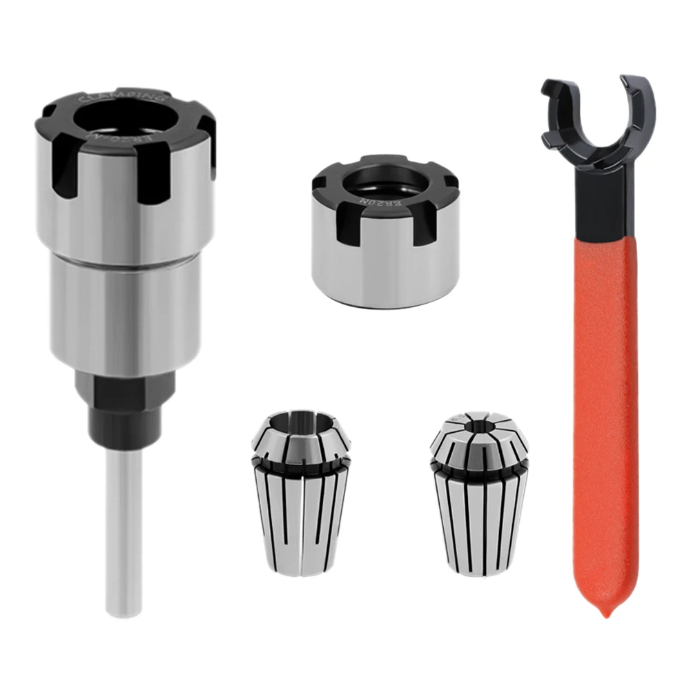 

Lengthened Handle ER Type Carving Machine Hand Tool Sets Carbon Steel Extension Rod Easy Use Milling Nut Engraving Spring Collet