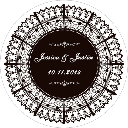 Новая бумага наклейка/Этикетка на заказ для свадьбы/вечерние круг 5 см | Дом и сад