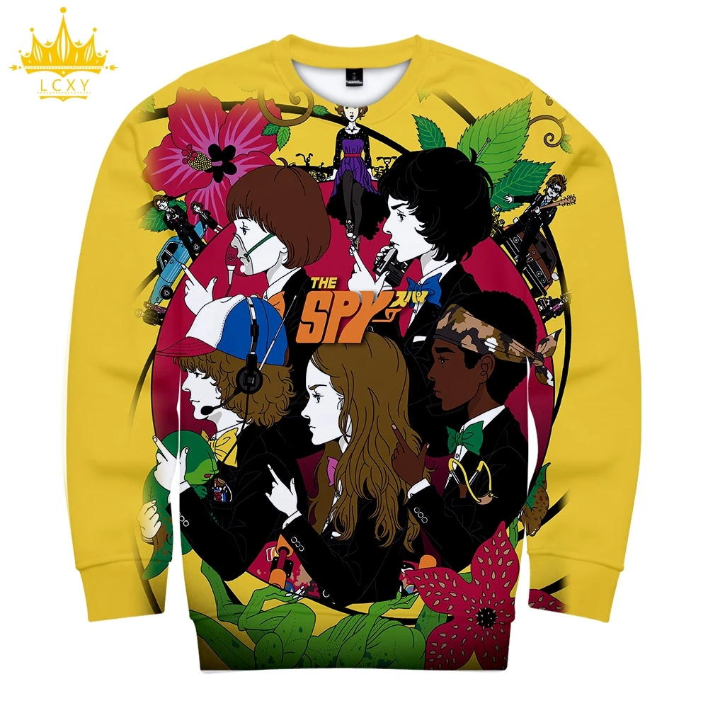 3D Горячие странные вещи 3 мужские Толстовки черные и белые новые Kpop женские