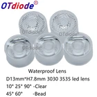 Светодиод 13 мм 3535 CREE XPE XPE2 XPG XPG2 XTE Epi ledSemi светодиодный 3535 светодиодный линза Водонепроницаемая 3030 чип диод прозрачная поверхность шарика Встроенная линза