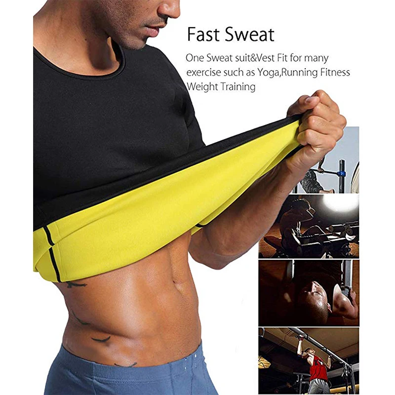 CXZD Мужская Горячая Термо Формирователь тела футболка для похудения неопреновый