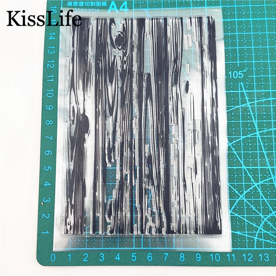 1 Sheet Vintage Tree Wood Grain Rubber Stamps for Scarpbooking Card Making Christmas Easter Craft | Дом и сад