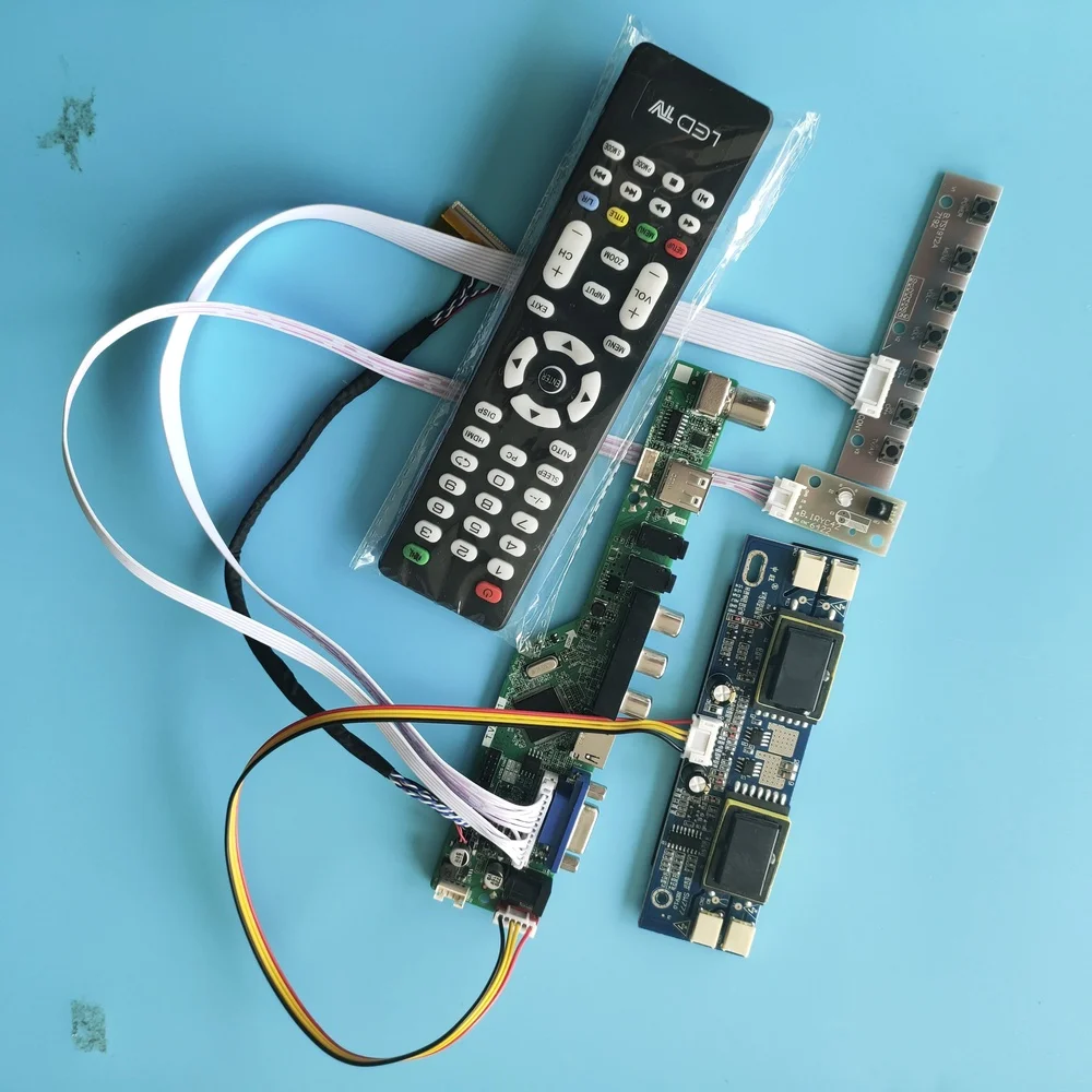 

Kit for M201EW02 VC Panel AV HDMI-compatible 1680X1050 LCD Controller Board VGA TV Digital Signal 30pin 4 Lamps 20.1" Remote