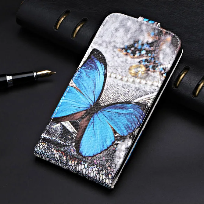 butterfly Для Philips S561 чехол бизнес кожаный флип чехол для Philips S561 S 561 чехол специальный чехол простой милый телефон сумка - Цвет: butterfly