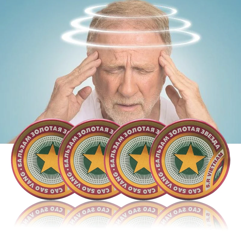 

4PCS Vietnam Gold Tower Star White Tiger Balm Cooling Cream Treat Headaches Dizziness Menthol Ointment Refreshing Pain Relief