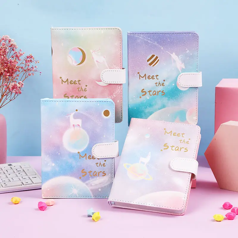 

2021 New Cartoon Cute Full-color Illustration Hand Book Student Diary Full-color Inner Page Cheap Thickened Book Pu Face