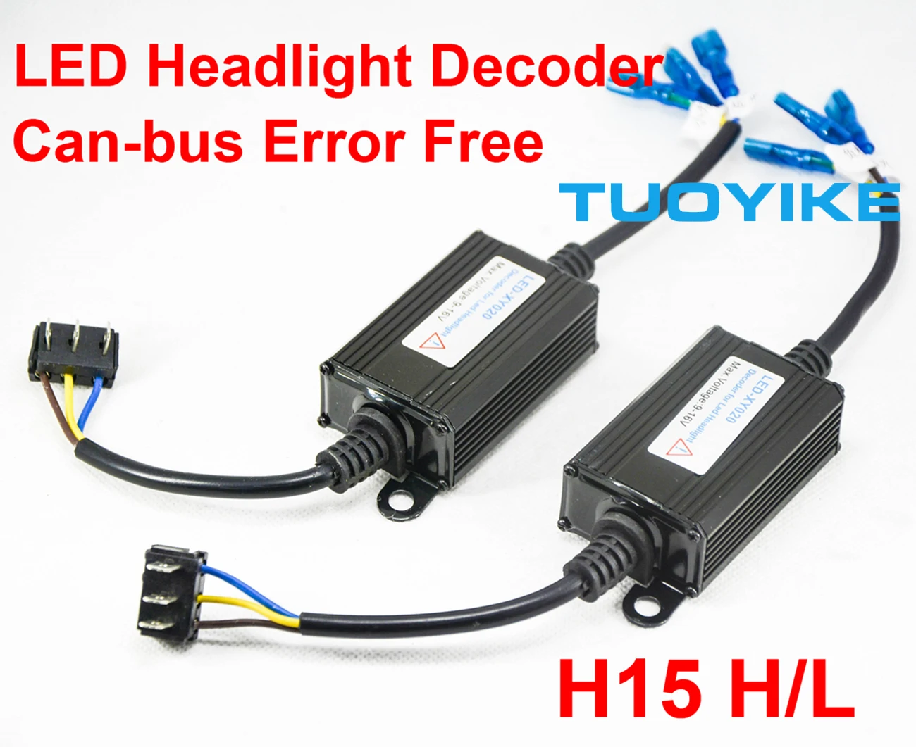 2PCS H15 H4 H13 9004 9007 LED Decoder LED Headlight Warning Canceler Canbus Error Anti-Hyper Flashing Blinking H7 H11 9005 9006