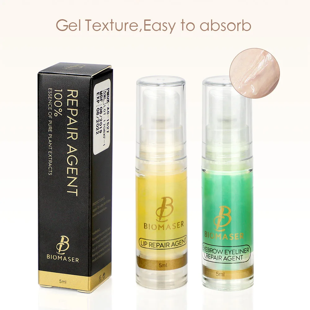 Biomaser Перманентный макияж для бровей восстановления губ агент тату после ухода