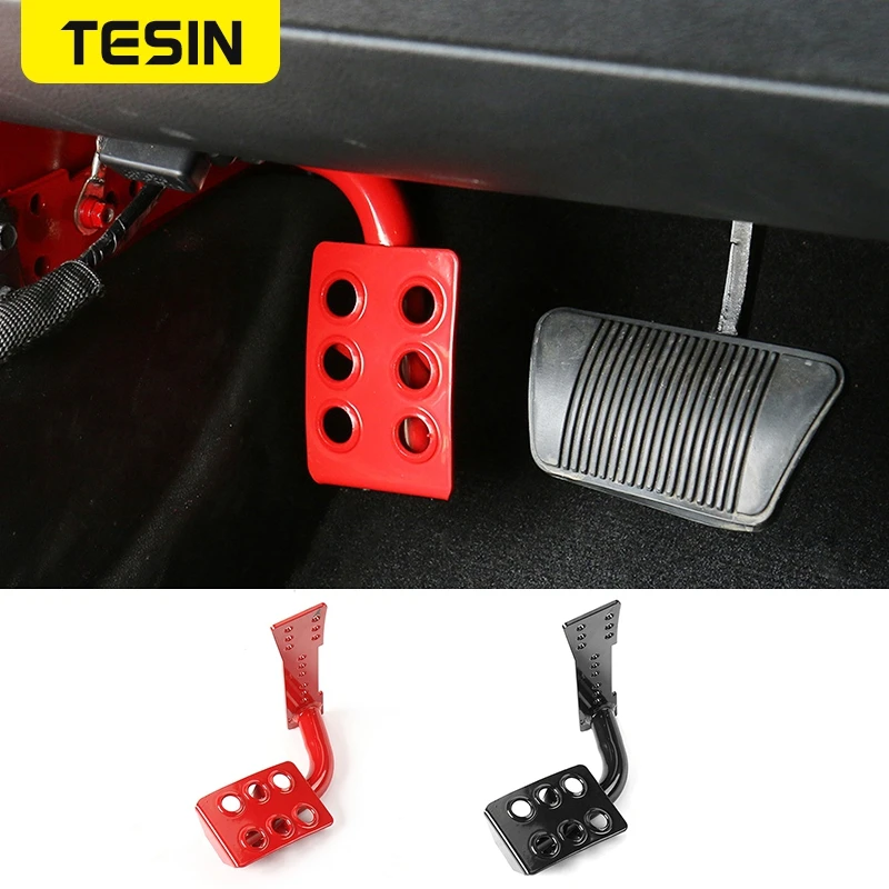 

TESIN Metal Car Interior Dead Pedal Left Side Foot Rest Kick Panel for Jeep Wrangler JK 2007-2017 Car Accessories Styling