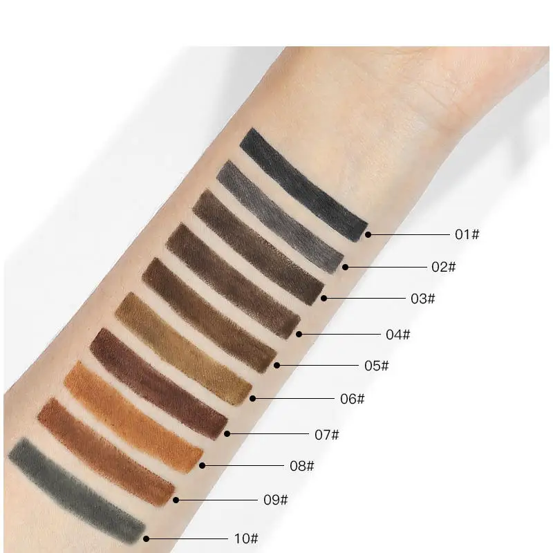 Ультратонкая кисть-карандаш для подводки бровей с защитой от пота гладкая