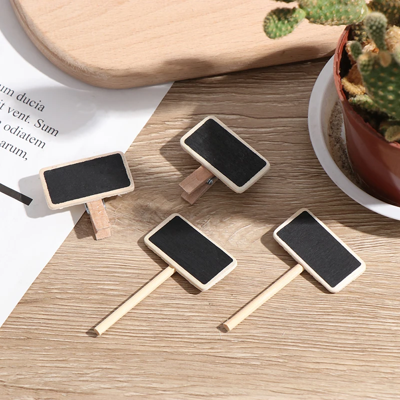 50 мини-доска деревянная доска для сообщений фотография панель с зажимом карта