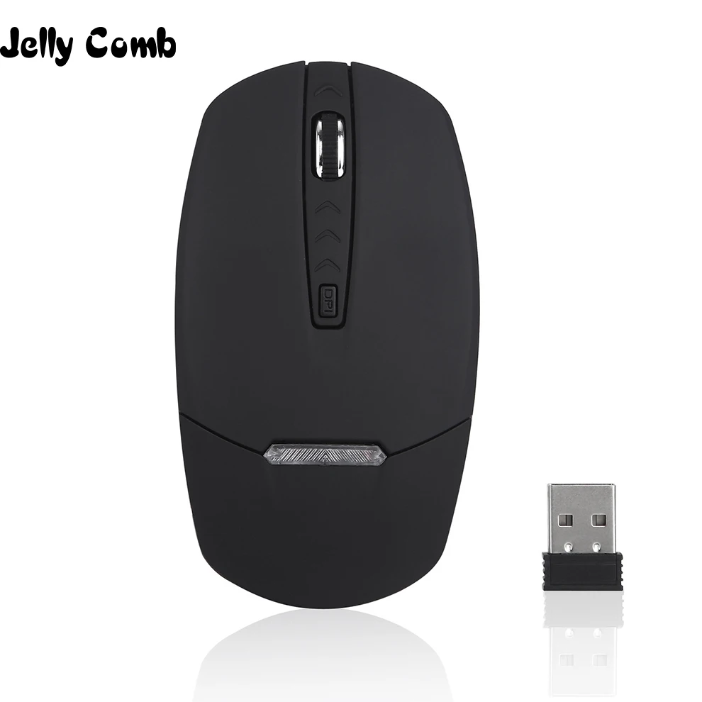 Jelly Comb, беспроводная мышь, 2,4 г, USB, нано приемник, мышь для ноутбука, ноутбука, ПК, планшета, для дома, офиса, портативная тонкая мышь, подсветка