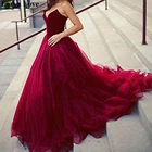 Бордовое велюровое платье для выпускного вечера 2020 женское элегантное вечернее платье без рукавов из фатина бордового цвета