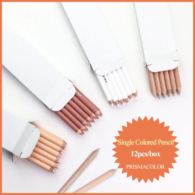 

PRISMACOLOR Professional Oily Colored Pencils 12pcs Lapis de cor Sketch Colored Pencil Art Drawing Supplies PC927/938/1092/1093