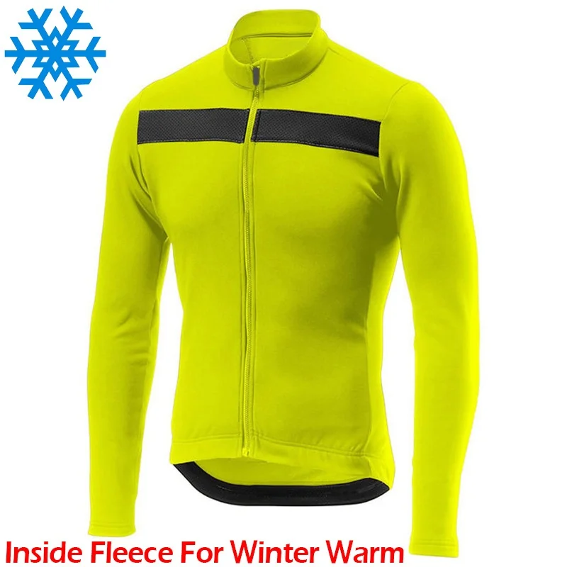 

Men's Pro Team Winter outdoors Thermal Cycling Jersey Bike Wear Coat Clothing Sleeve Motocross Mountain Jacket Sports Warm Tops