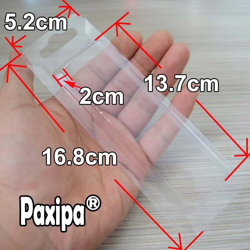 100 шт пластиковая коробка без бумажной карты 16,8 см x 5,4 см