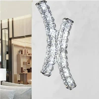 modern led k9 crystal wall light diamond bracket lamp reading hotel bedroom aisle veranda bedside fixture