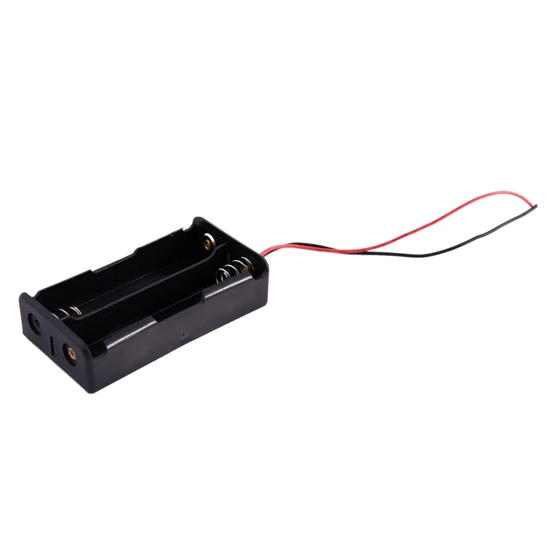 2 шт. Черный 2x18650 3 7 V Батарея держатель Чехол Коробка w проволочные выводы |