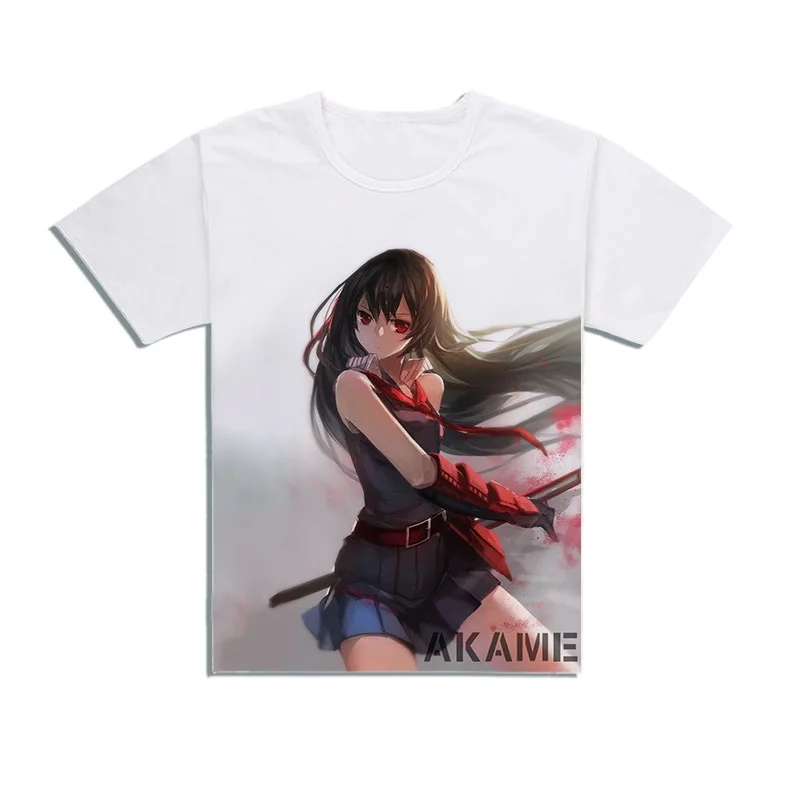 Высокое качество Q унисекс с рисунком из аниме анимэ Akame ga KILL футболка Tatsumi хлопок
