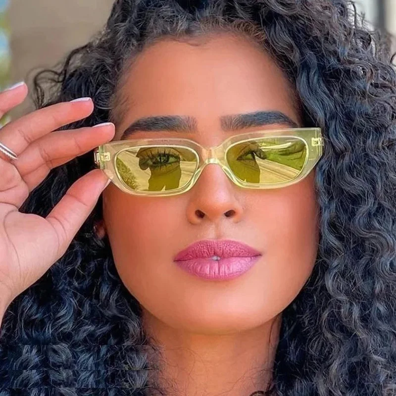 

Small Rectangle Sunglasses Women Vintage Irregular Sun Glasses Steampunk Polygon Female Eyeglasses Shades oculos de sol pequeno