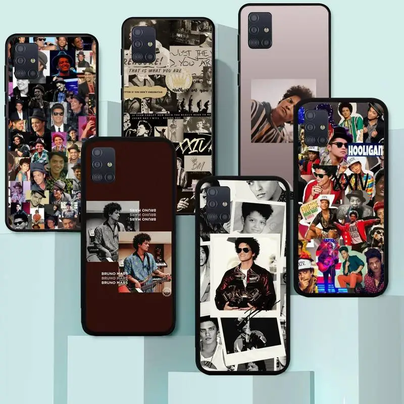 

Popular singer-bruno-handsome mars Phone Case TPU For Samsung Galaxy J2 J4 J5 J6 J7 J8 Note5 7 8 9 10 20 2018 Cover