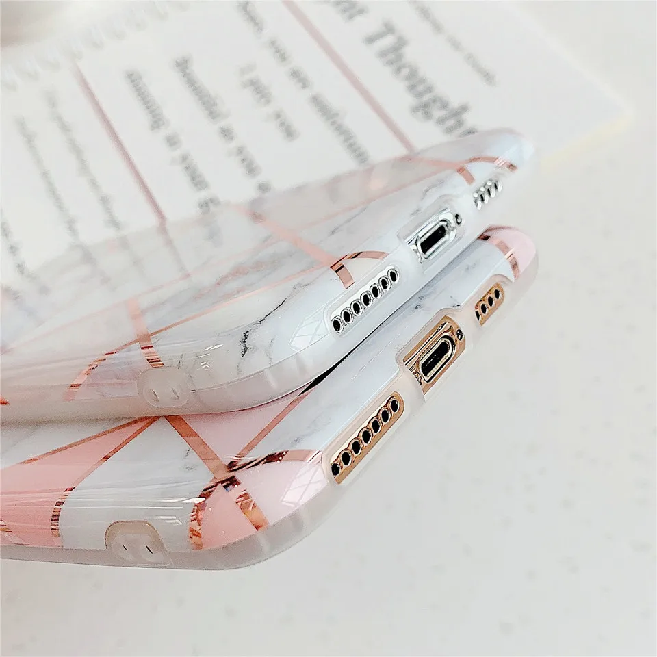 Синий, розовый, мраморный чехол для телефона Coque Funda, чехол для Apple iphone 10 Xs max, чехол s, XR, X, 8, 7 plus, 6, 6s plus, чехол для iphone 11 pro max