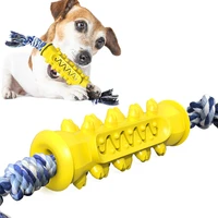durable dog chew toys tooth cleaning interactive pet toy dog toothbrush safe elasticity soft stick for dogs pets products