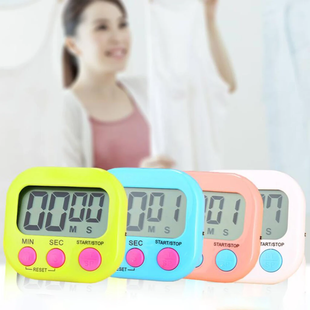 

Цифровой кухонный таймер с большими цифрами для готовки и занятий спортом