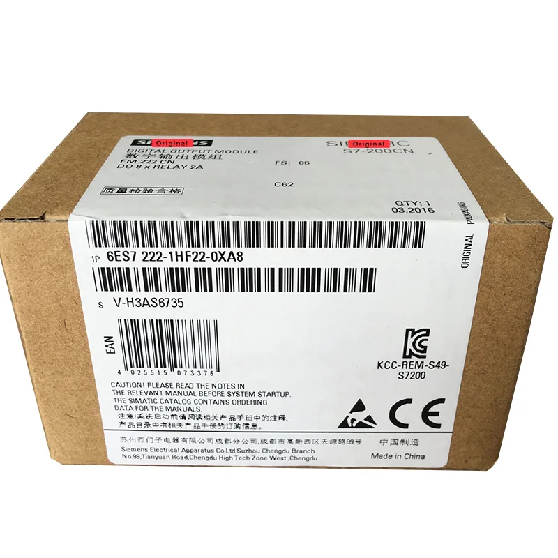 

Original Factory Agent, New Original 6ES7 222-1HF22-0XA8