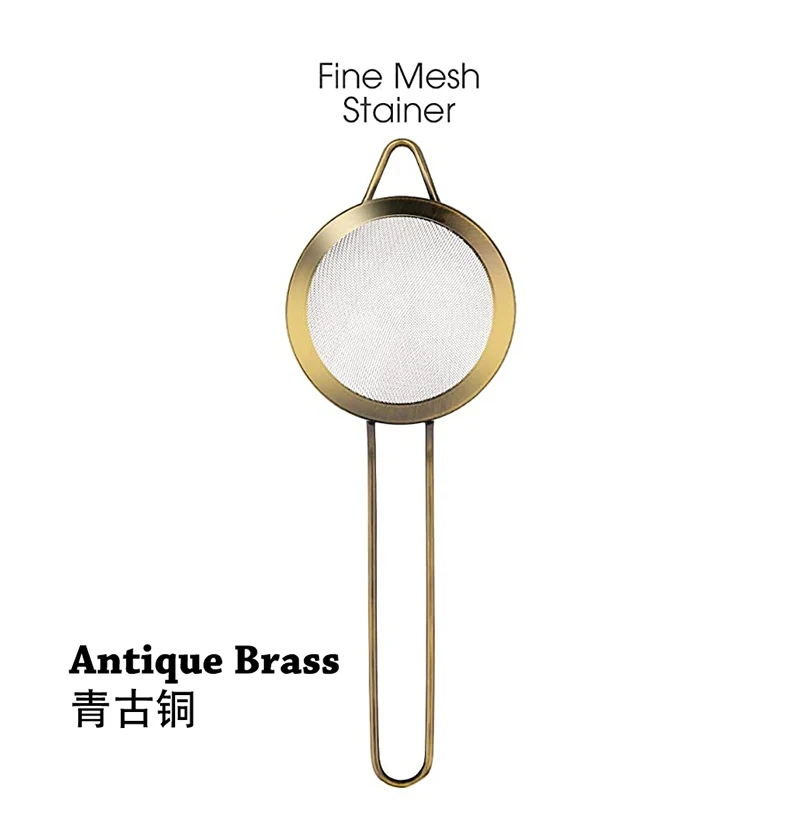 Коктейль бар фильтр сетка грубой очистки Нержавеющая сталь конический Стрейнер