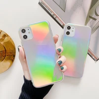 transparent laser phone case for iphone 11 pro x xs max xr 7 8 plu se 2020 anti fall back cover explosion recommended
