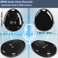 voice activated recorder music player with internal speaker 8gb voice recorder for meeting record steps recorder