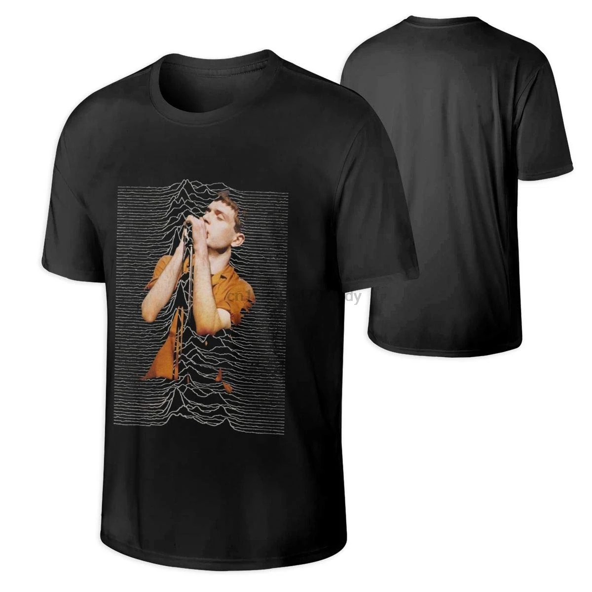 

Joy Division Man Stylish Cotton Short Sleeve Pattern T Shirts Black