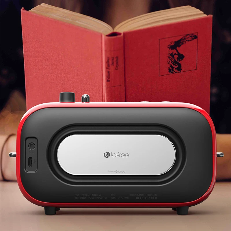 Классическая Bluetooth Колонка Youpin Lofree беспроводная Портативная колонка FM-радио бас