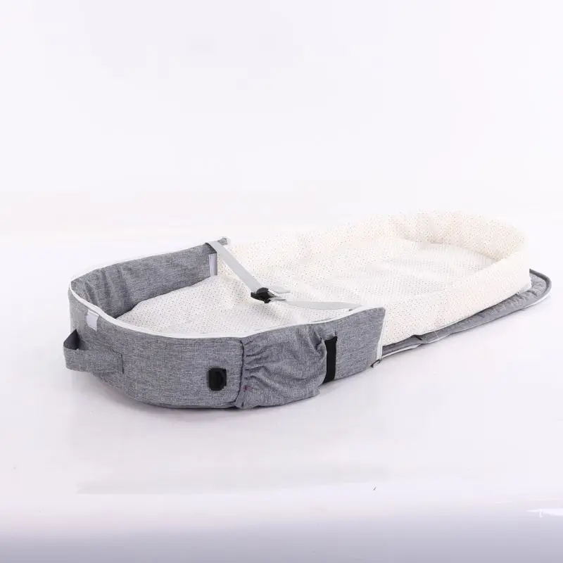 

Portable Bed With Toys For Baby Foldable Baby Bed Travel Sun Protection Mosquito Net Breathable Infant Sleeping Basket