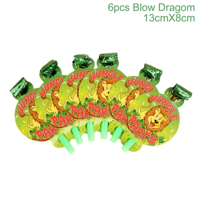 blow dragom 10 шт. воздушные шары из алюминиевой фольги с мультяшными животными для вечеринки в стиле сафари, украшение для дня рождения, милый воздушный шар, повязка на голову - Цвет: blow dragom