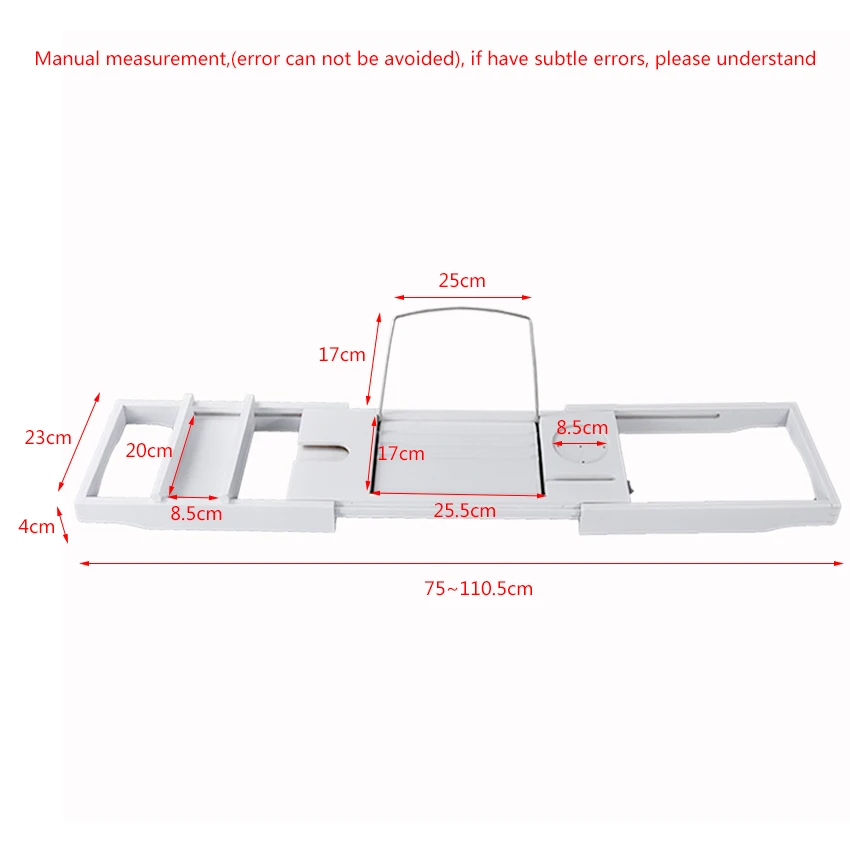 Выдвижная подставка для ванны Бамбуковая стойка многофункциональный поднос